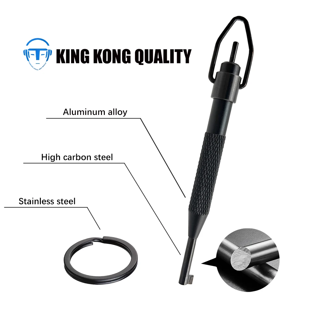 Universal round Swivel Key with Detachable Keyring Fits All Standard Series Hand Cuffs Durable Cuff Key for Security Professiona