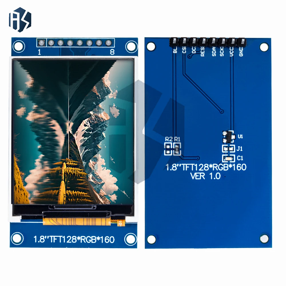 Per Arduino/Raspberry Pi Ready Display LCD TFT: 1,8 pollici 128x160 a colori – Modulo SPI ST7735/ST7735S