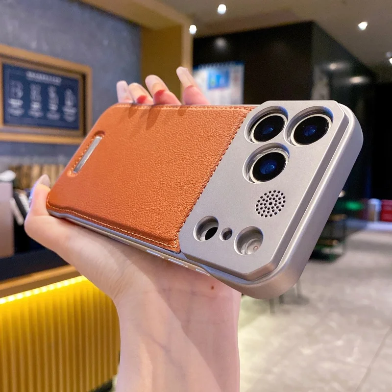 حافظة جلدية فاخرة بدون حدود للعلاج بالروائح لهاتف آيفون 17 Air 16 15 14 13 12 Mini 11 17 Pro Max Plus لغطاء Magesafe المغناطيسي