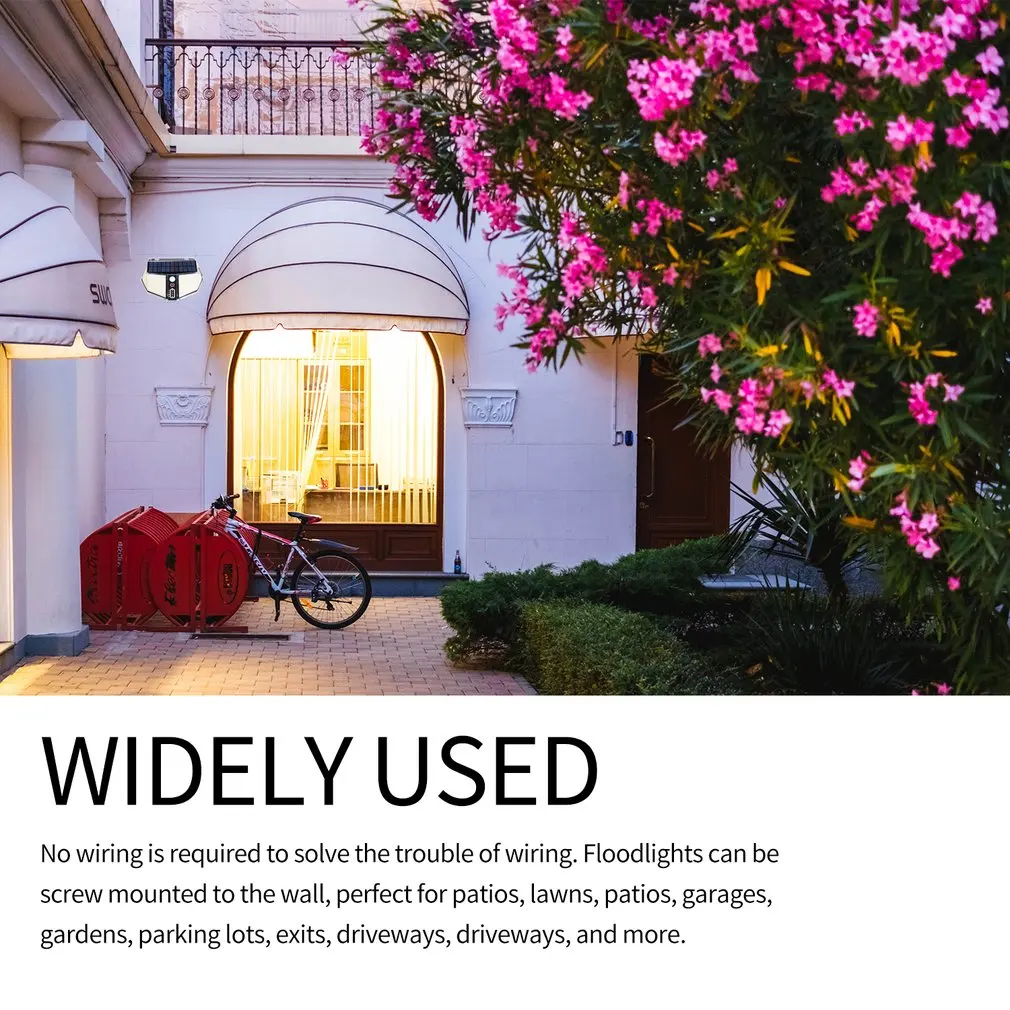 Wall Light LED Solar Sensor Waterproof Lights Outdoor Motion Sensative Garden Garage Backyard Night Lamp