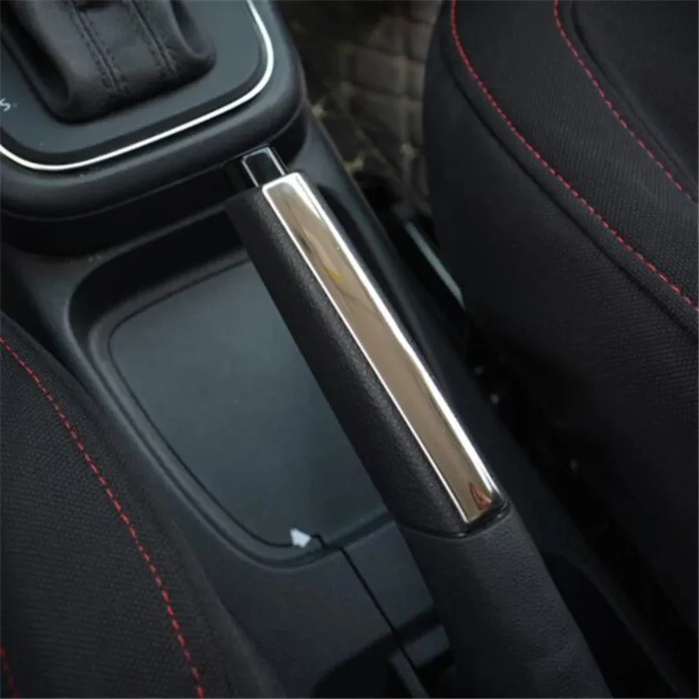 New Stainless steel modified decorative Hand brake cover trim sticker case for Volkswagen vw POLO 2011-2017,Car-styling