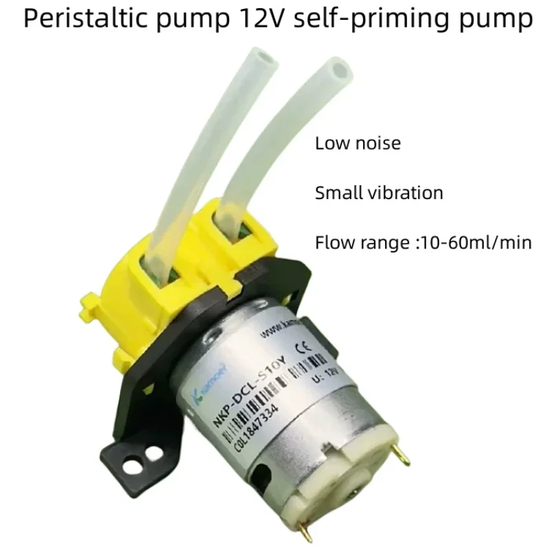 

12V Micro DC Peristaltic Pump Large Flow Industrial Laboratory Quiet Self-priming Pump