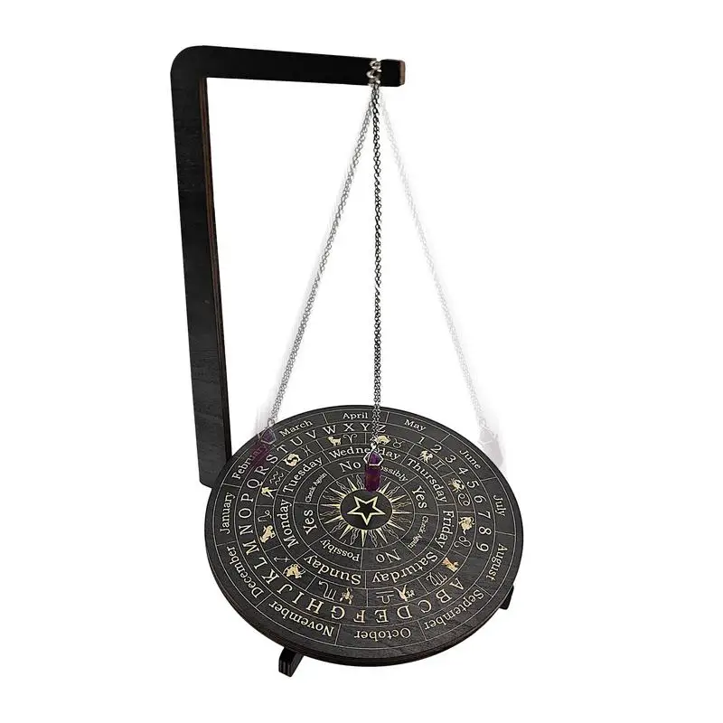 Exquisite Design Wooden Pendulum Display Rack Witch Wooden Jewelry Decorative Display Stand Pendulum Holder Stand For Living