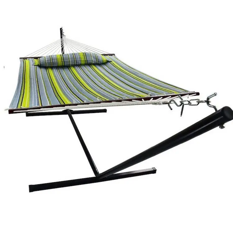 

Outdoor Camping Hammock Stand, Portable Hammock Chair Frame for 1-2 Person Relaxation, Heavy Duty Steel Support