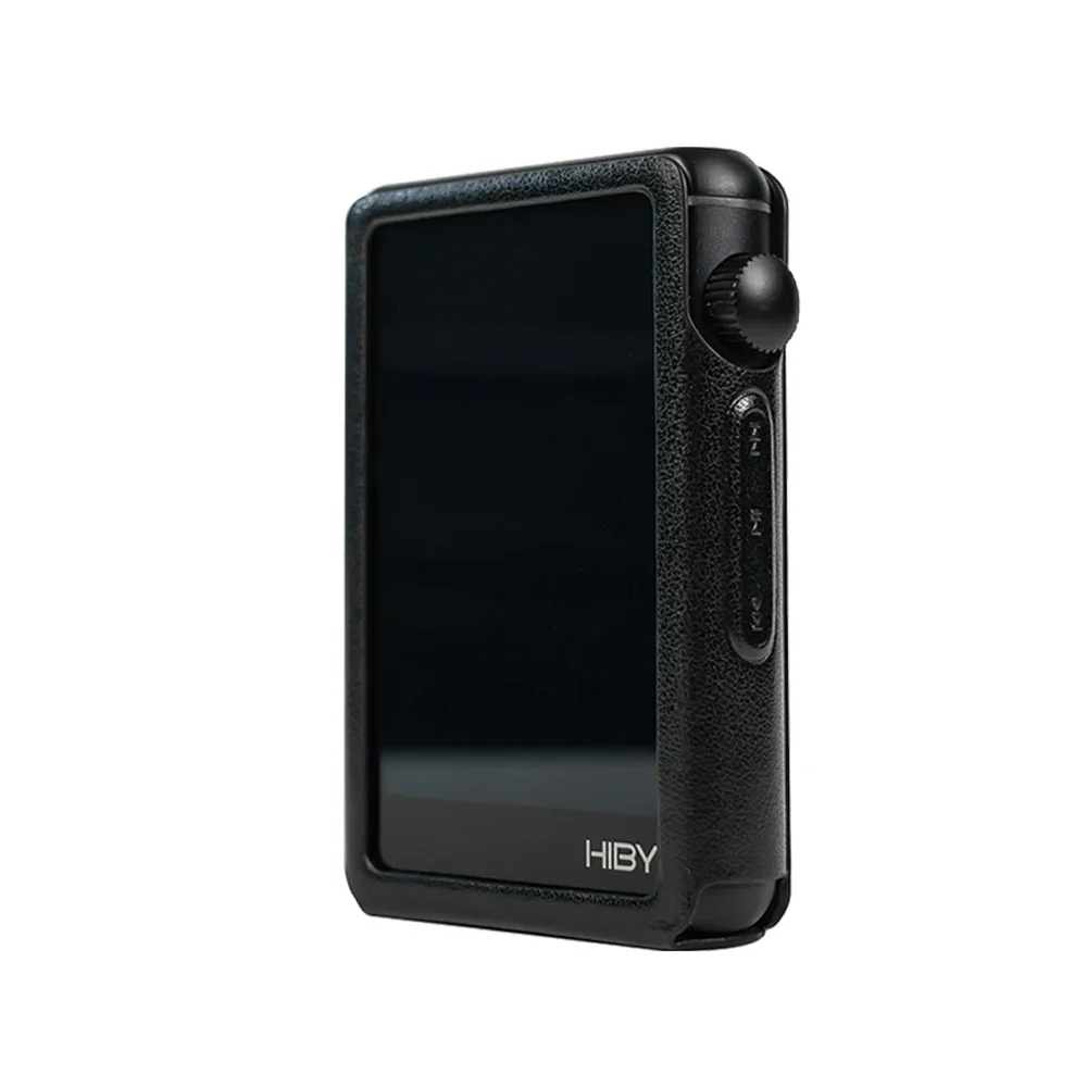 Protective Leather Shell Skin Case Cover for HiBy R3 II / R3 Gen 2 HiFi MP3 Music Player Screen Protector Tempered Glass Film