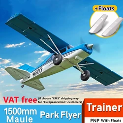 FMSRC RC Airplane 1500mm Maule Park Flyer Trainer Water Sea Plane 5CH With Flaps Float PNP Plane Model Hobby Aircraft Avion