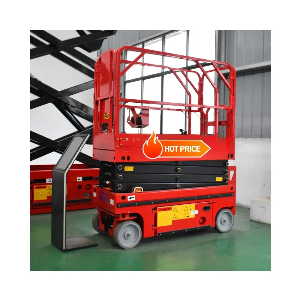 Electric Scissor Lift  Aerial Platform 6m 8m 10m 12m Skylift Mobile Lifter Scaffolding Hydraulic Scissor Lifts Trolley 30 Ft