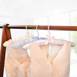 1pcs Silk Hanger Coat Satin Padded Clothes Silk Wrapped Display Hanger Sponge Hangers Clothes Hanger  Non-Slip Dress Hanger