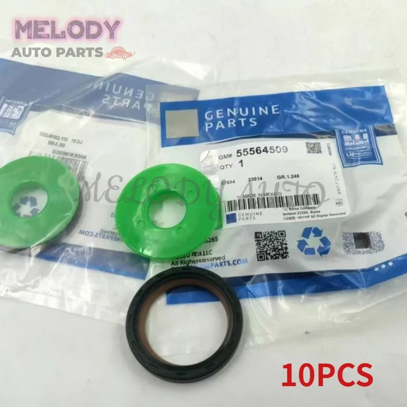 

10PCS 55564509 55564508 90570182 Engine Crankshaft Front Oil Seal For Buick Regal Lacrosse 2012-2016 Chevrolet Cruze 2011-2015