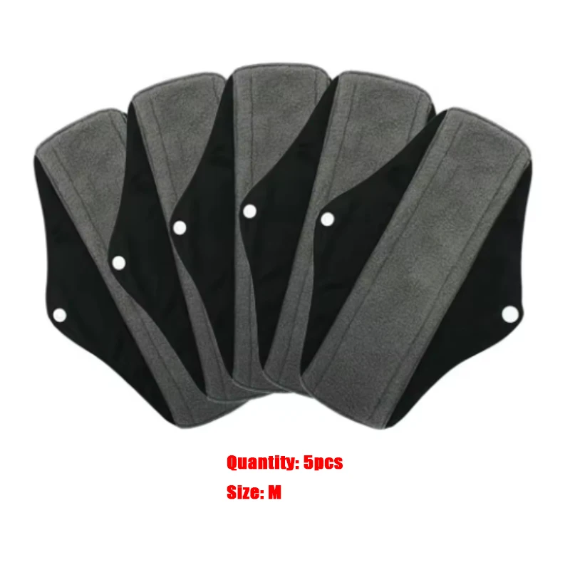 

5pc Reusable Menstrual Pads for Monthly Gaskets Women's Panties Washable Sanitary Napkin Hygiene Daily Towels Personal Health