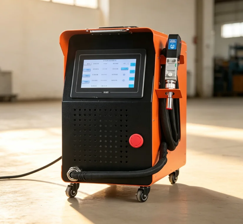 Compact 800W Fiber Laser Welder Melting Depth 0.35‑2.5mm for Stainless Steel Alu Metal Workshop Welding Repair Equipment