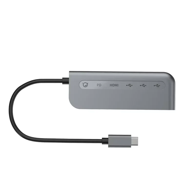 Lenovo Xiaoxin D1 5 - in - 1 Multi - functional Docking Station  4K High - definition Transmission Aluminum Alloy Material