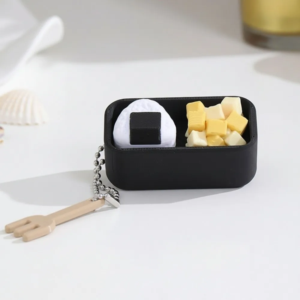 Clicker Sushi Keychain Imitation Sushi Creative Fidget Keychain Novelty Cartoon Simulation Food Keychain Kids Gifts