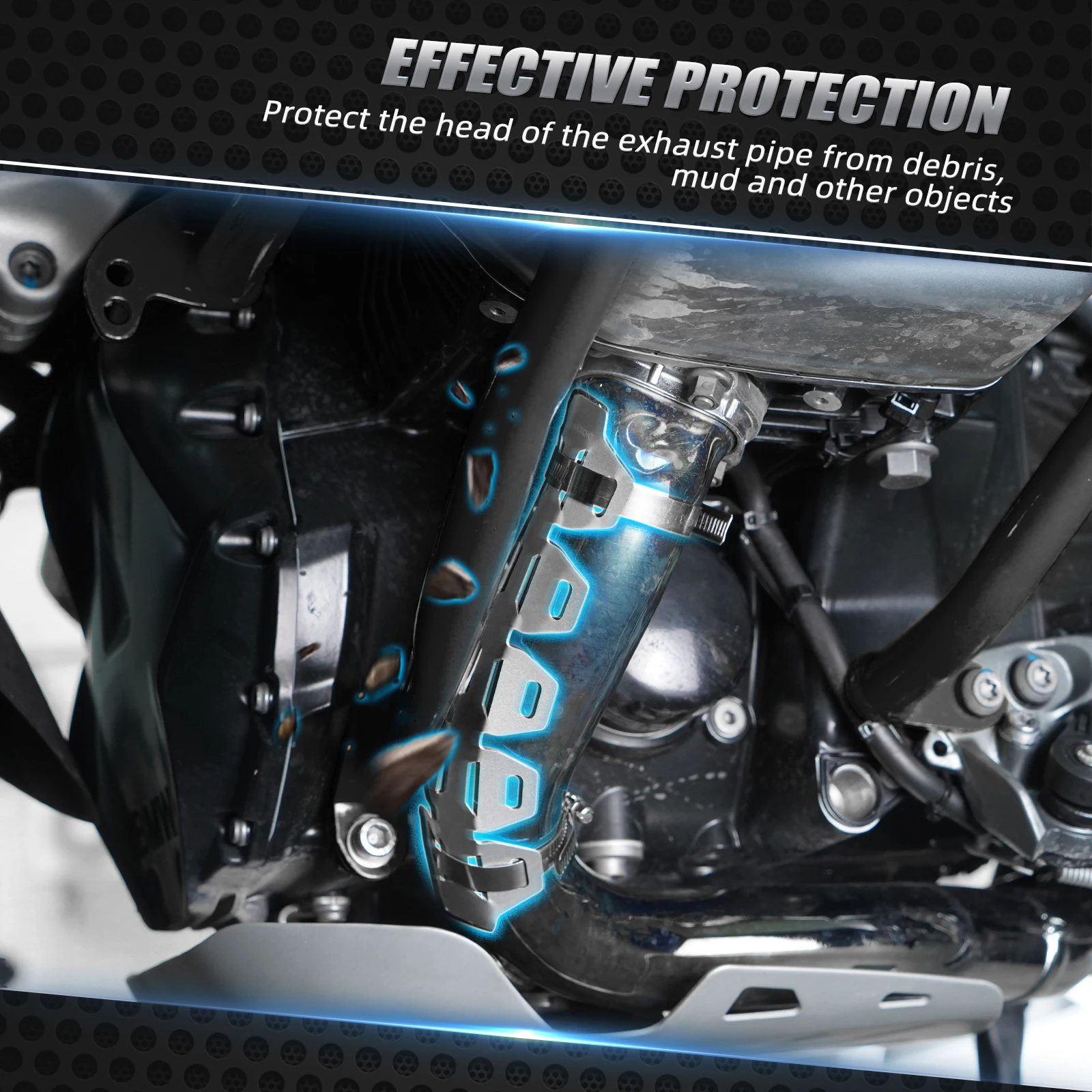 For BMW R1250GS R1250GS Adventure 2019-2023 Exhaust Muffler Pipe Heat Shield Guard R 1250GS R1250R R1250RS R1250RT 2018-2023