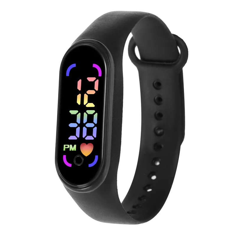 2025New ساعة رياضية الرجال معصمه النساء LED عرض الرياضة في الهواء الطلق اللياقة البدنية ساعة معصمه ل Xiaomi 9 mi 8 Redmi 10 متعدد الألوان