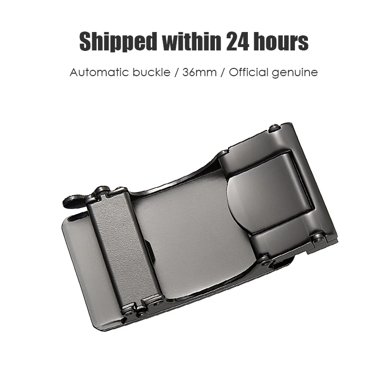 VATLTY Fashion Belt Buckle for Men Zinc Alloy 36mm Automatic Buckle for Holeless Belts Black Belt Clip Men's Gift Accessories