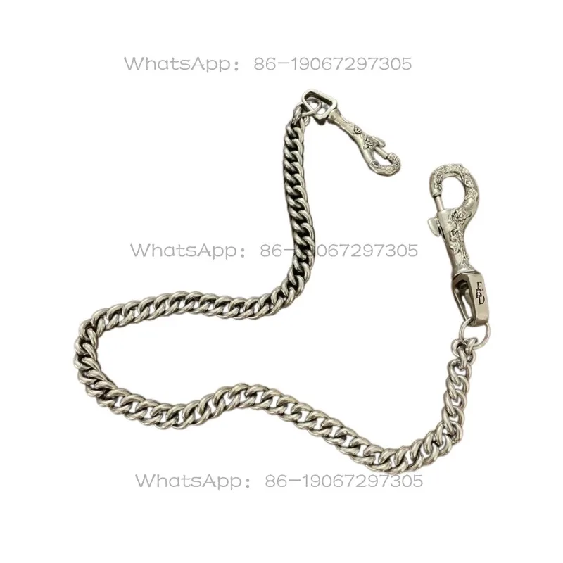

Silver Rose Retro Punk Wind Titanium Steel Accessories Men and Women Couples Pants Chain Tide