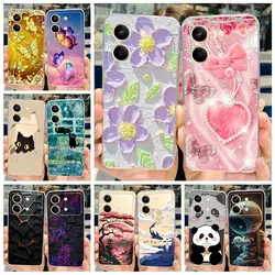 For Xiaomi Poco X6 Pro 5G Case New Fashion Painted Cover Clear Silicone Phone Case For Xiaomi Poco X6 Neo PocoX6 Pro Soft Fundas