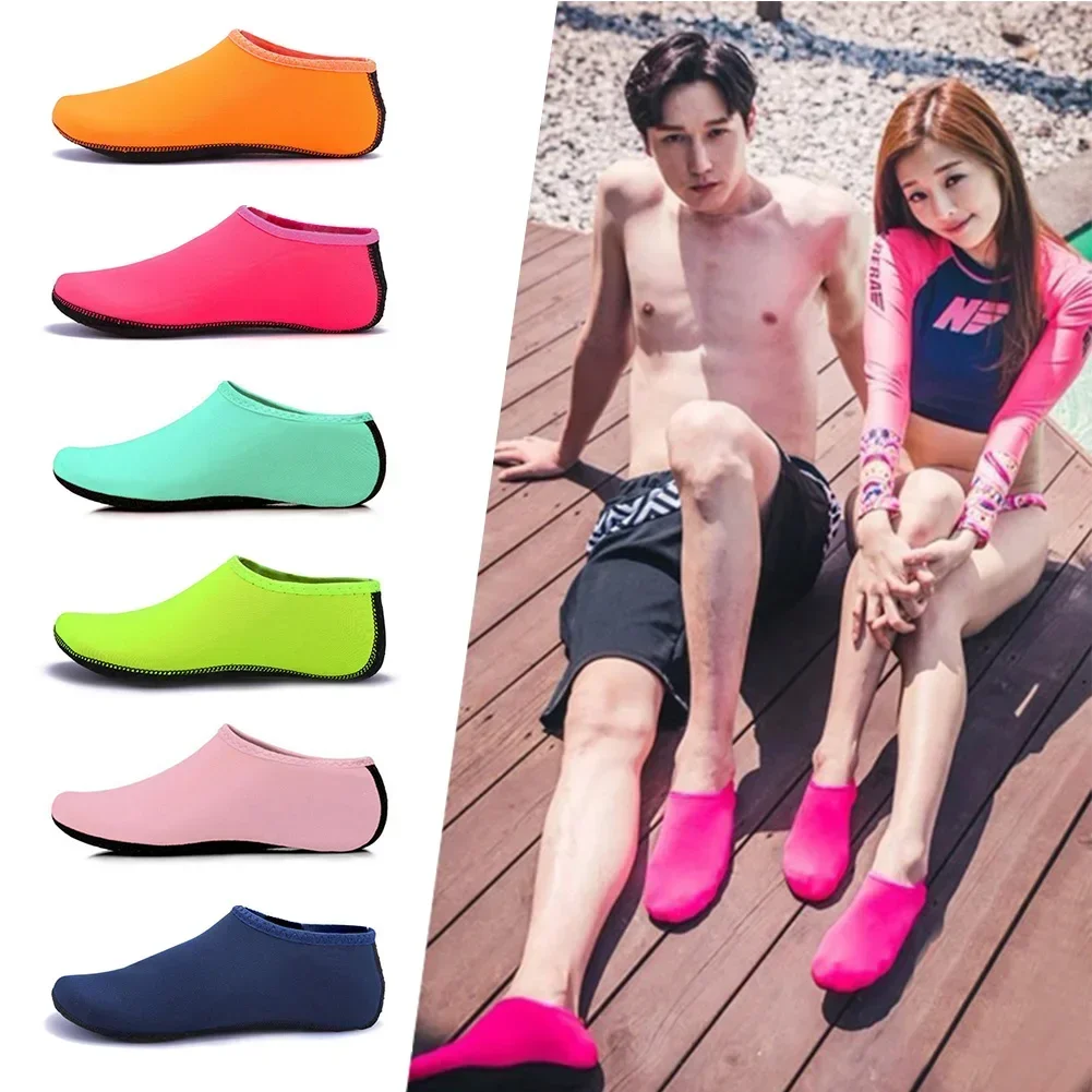 Unisex Water Shoes Swimming Diving Socks Summer Aqua Beach Sandal Flat Shoe Seaside Non-Slip Sneaker Socks Slipper for Women Men