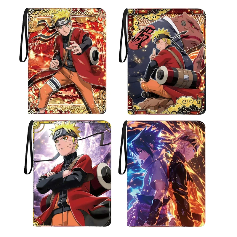 

Альбом для карточек на 400/900 штук: Коллекционный альбом для карточек аниме Наруто, с застежкой-молнией, для игровых карт, с Саске, Сакурой, Какаши. Подарок для детей.