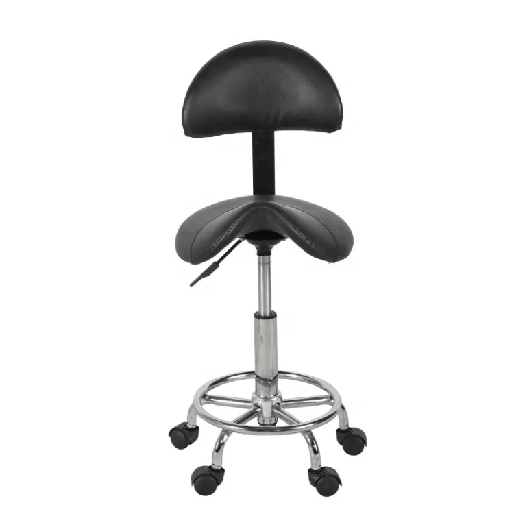 

Salon Master Chair for Hairdressing Adjustable Salon Stool with Backrest Portable Beauty Salon Stool for Sale