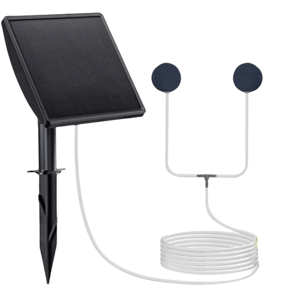 Pompe à oxygène solaire à faible bruit, alimentée par énergie solaire/USB, durable, pour aquarium, haute efficacité, longue durée de vie de la batterie, pompe à air, aérateur