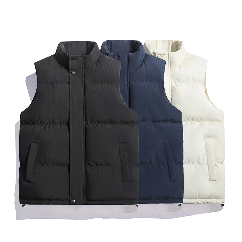 Men' Sleeveless Vest Running Sports Jackets Winter Male Cotton-Padded Sports Vests Run Coats Men Fitness Warm Waistcoats 5XL