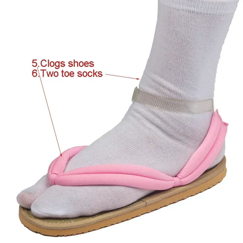 Anime Demon Slayer Kimetsu no Yaiba Kamado Nezuko Cosplay zapatos de disfraz peluca diente boca palo mujer chica ropa de Halloween