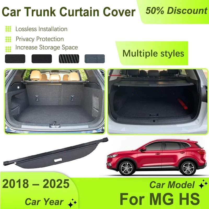 

Car Rear Trunk Storage Rack Cover For MG HS Plug-in EHS Pilot AS23 2018-2025 Retractable Cargo Liner Shelter Pad Car Accessories