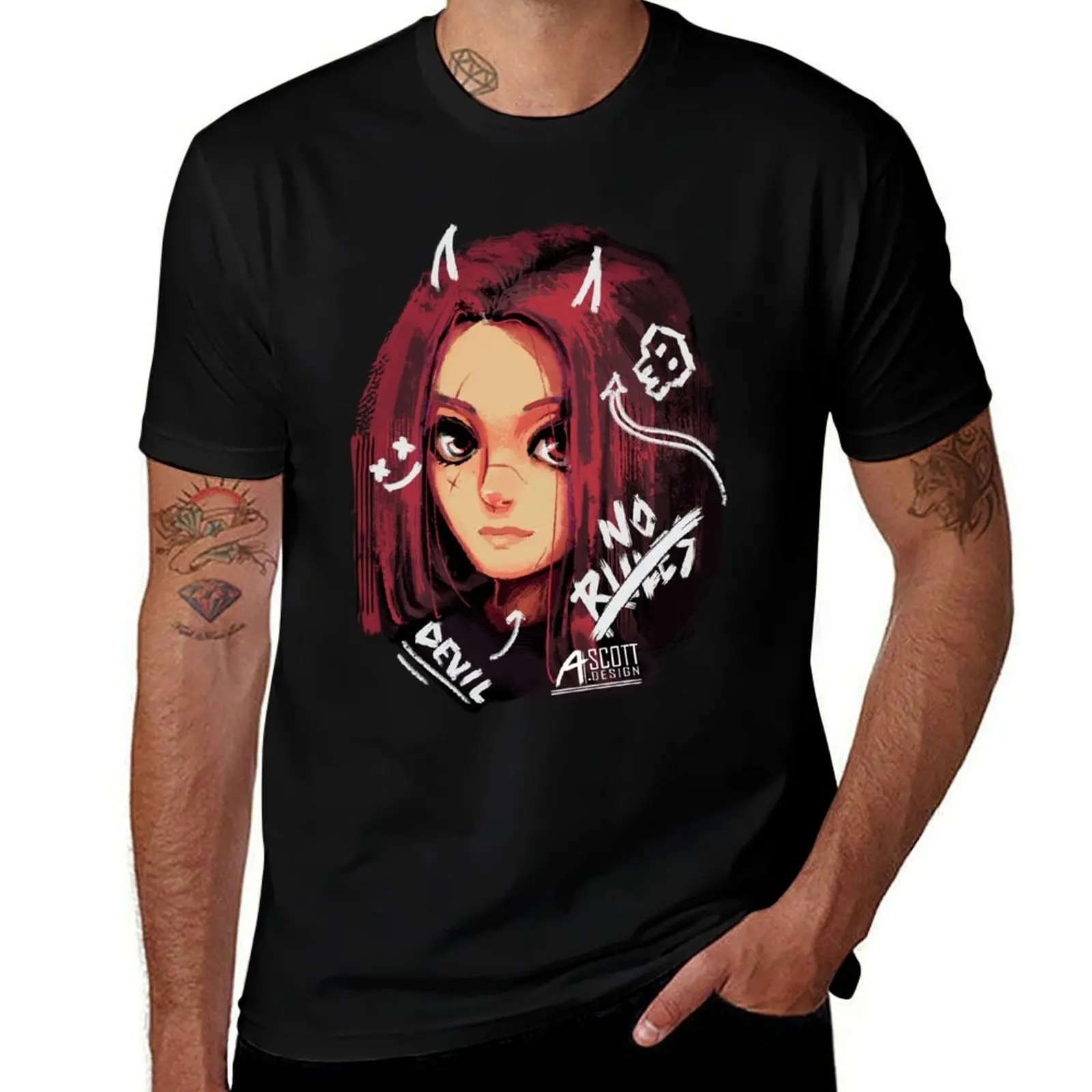 

Model No Rules T-Shirt Classic Basic Casual T-Shirt