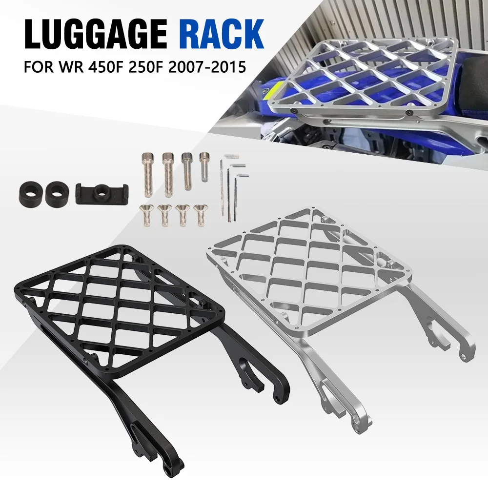 Luggage Carrier Rack Support Holder For YAMAHA WR450F WR250F WR 450F 250F WR 250 450 F 2007 - 2015 Saddlebag Cargo Shelf Bracket