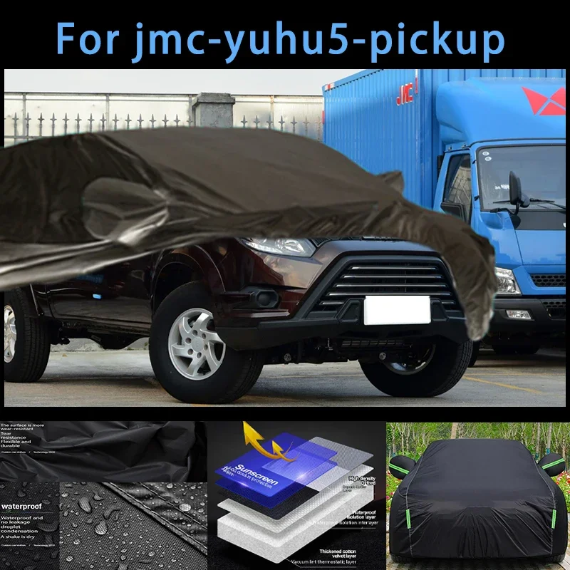 

For jmc-yuhu5-pickup Outdoor Protection Full Car Covers Snow Cover Sunshade Waterproof Dustproof Exterior Car accessories