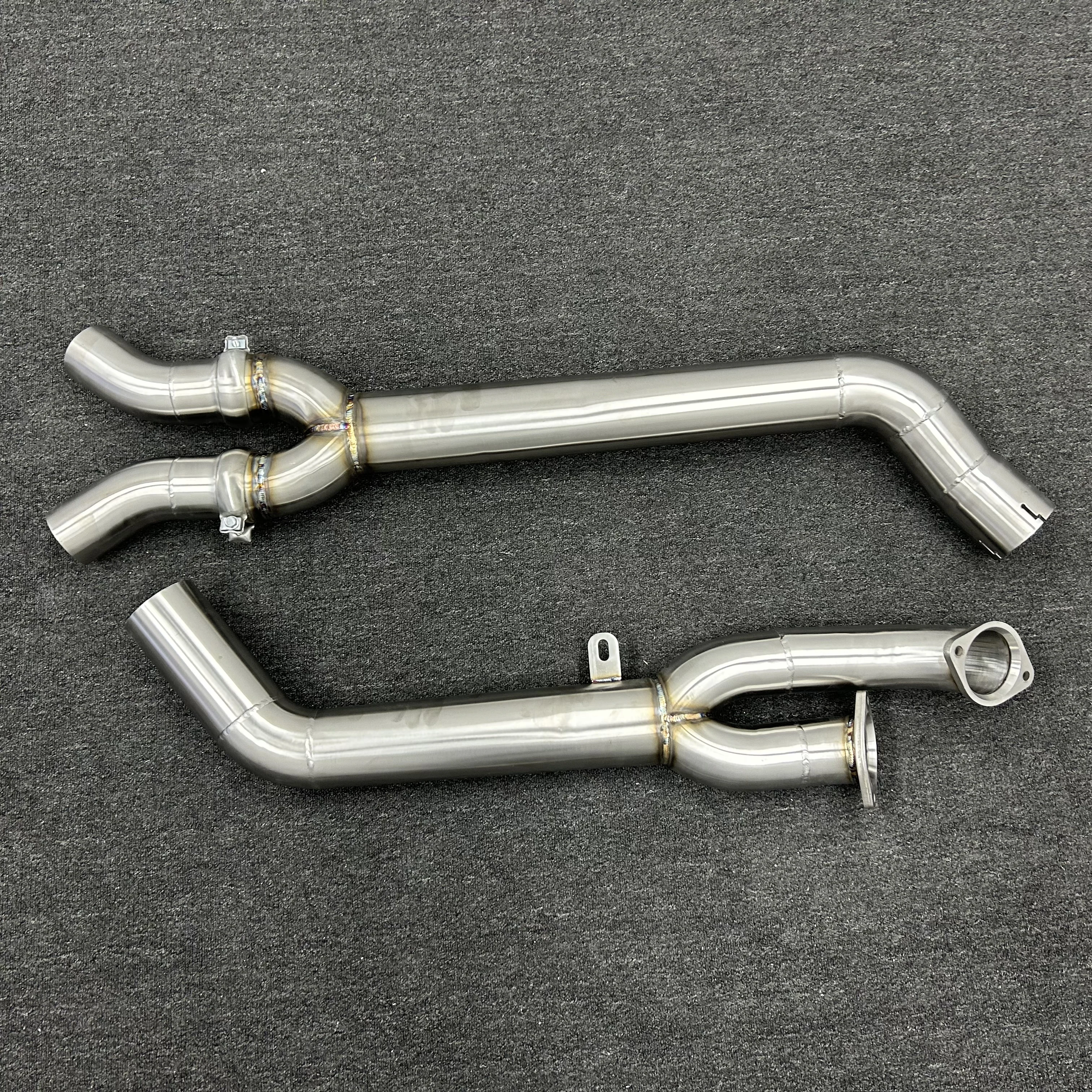 ACE Edelstahl Free Flow Einzel-Midpipe für BMW M3 G80 M4 G82 M2 G87 S58 3.0T Auspuffanlagen Resonatorloses Midpipe – Detail 14