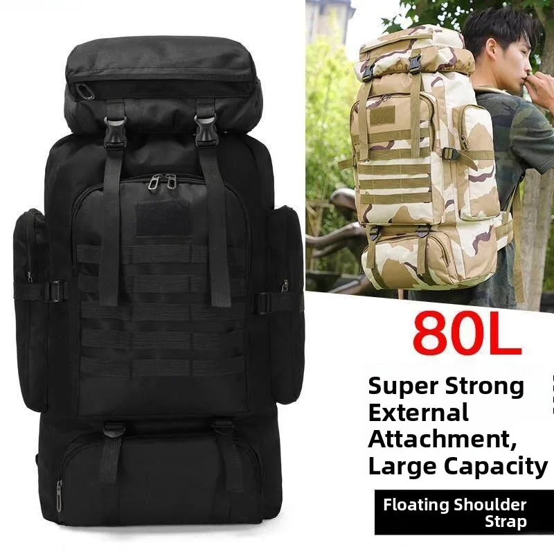 large-capacity-80l-tactical-backpack-waterproof-outdoor-travel-men's-hiking-bag-camouflage-gear-durable-oxford-cloth-shoulder