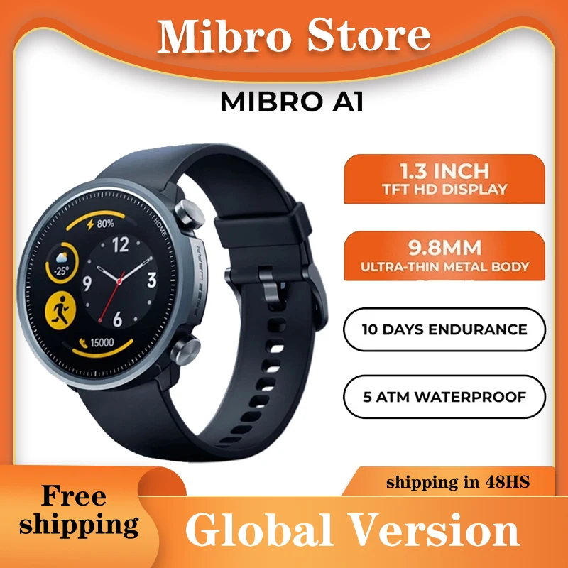 Mibro A1 الرياضة ساعة بلوتوث الذكية مقاوم للماء الساعات رصد reloj inteligente Smartwatch relojes الفقرة hombres relogio mascu