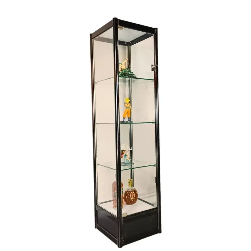 Figure display cabinet Glass Customized transparent model Storage Cosmetics gift cabinet