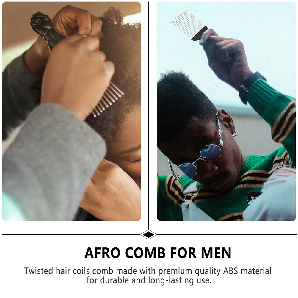 

6 шт., стальные иглы, афро-гребницы, легкие практичные парикмахерские инструменты, афро-косички, расчески для укладки волос для вьющихся волос