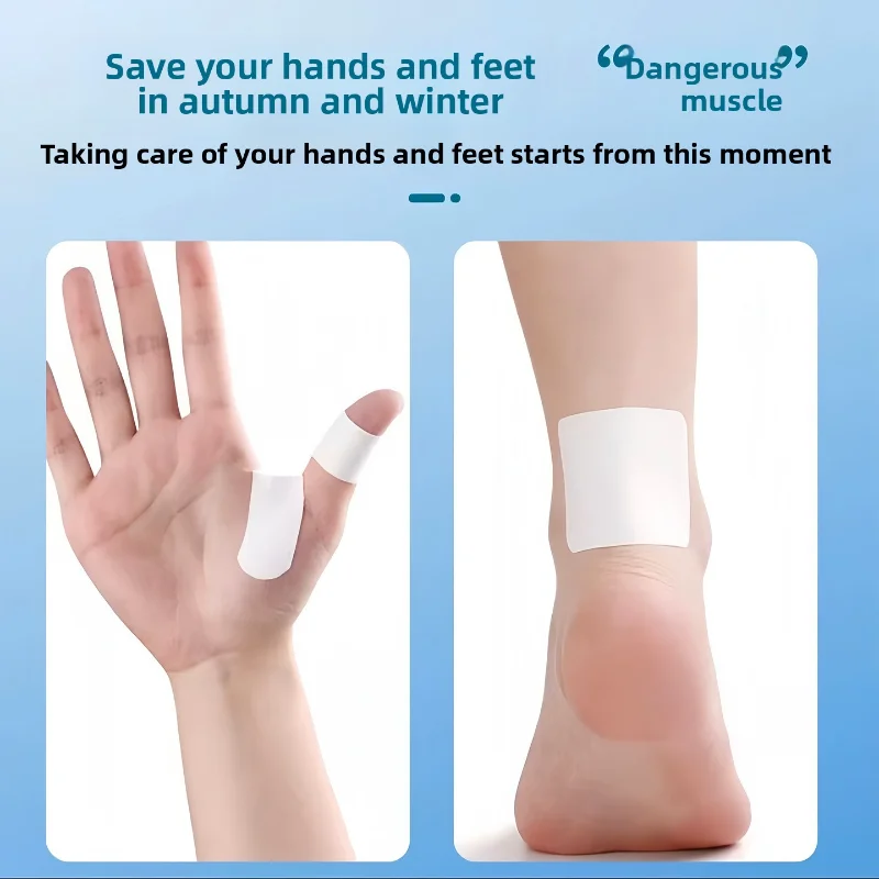 ملصق فازلين للتشققات الجافة، شريط خاص مضاد للتكسير لليدين والقدمين المشققة، لحماية الأصابع والكعب، الخريف والشتاء #4