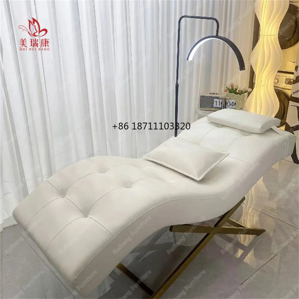 

Curved Lash Bed Eyelash Stretcher Extension Mattress Topper for Hair Salon Foam Lounger Stretchers Recliner Chair Massage Table