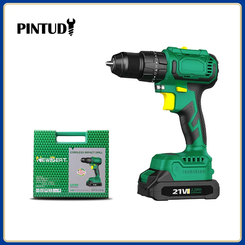 

Newbeat 21v Brushless Cordless Impact Drill Variable Speed High Quality Drill New Model 10mm NBT-CID-21B-BL