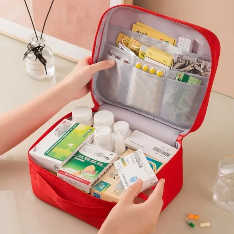 Portable Medicine Storage Bag Camping Emergency First Aid Kit Organizer Survival Home Outdoor Travel Pill Case Medicine Box