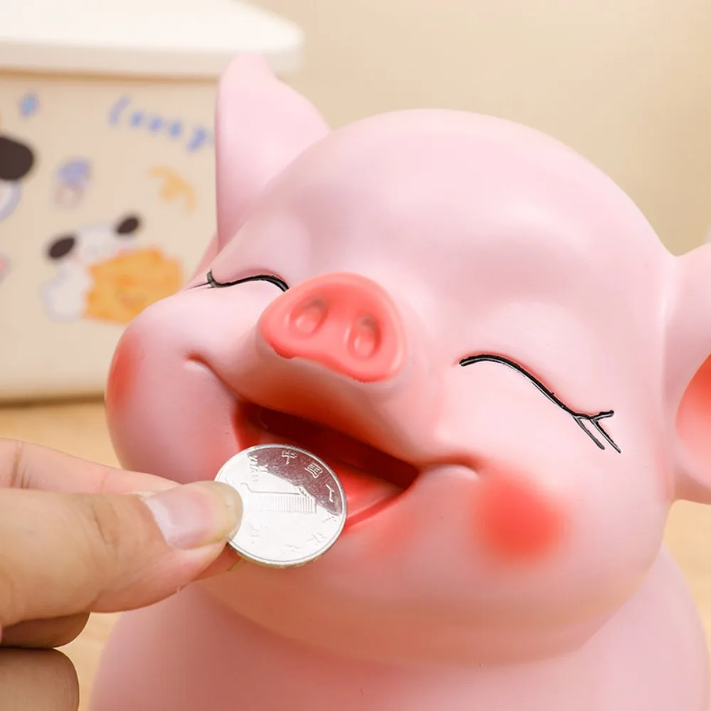 Savings Tank Pig Piggy Bank Decorative Large Capacity Animal Saving Box Openable Cartoon Cartoon Money Boxes Desk