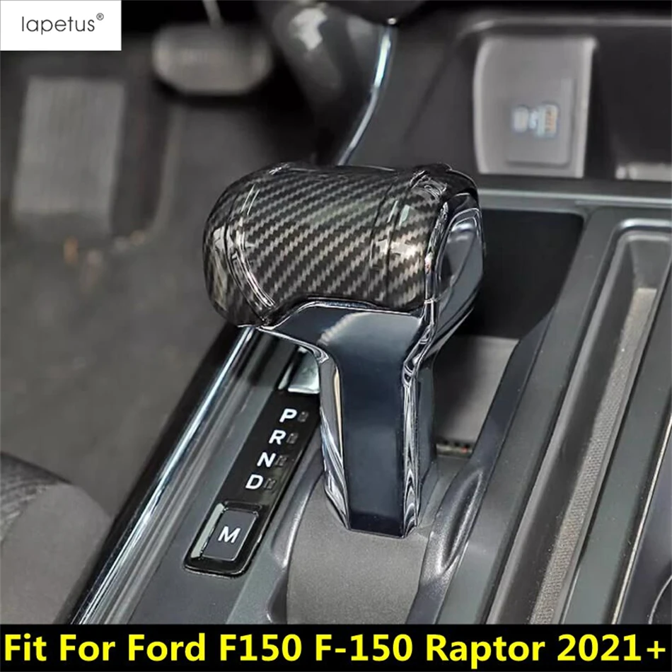 

Gear Shift Head Knob Handle Cover Trim ABS Carbon Fiber Style Interior Accessories Fit For Ford F150 F-150 Raptor 2021 2022 2023