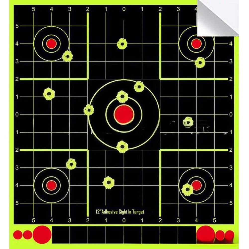 10pcs 12 Inch Self-Adhesive Target Stickers Fluorescent Splatter Aiming Splash Targets Practice Training Shooting Target Paper view 5