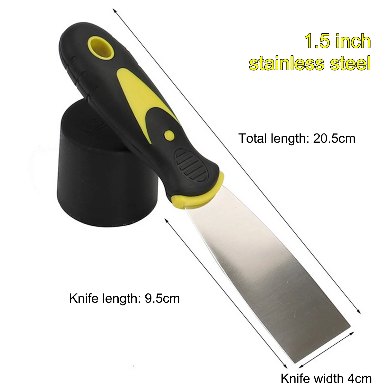 8Pcs Stainless Steel Putty Knife Scraper Blade Scraper Shovel Wall Plastering Knife Spatula Trowel Hand Tool Construction Tools