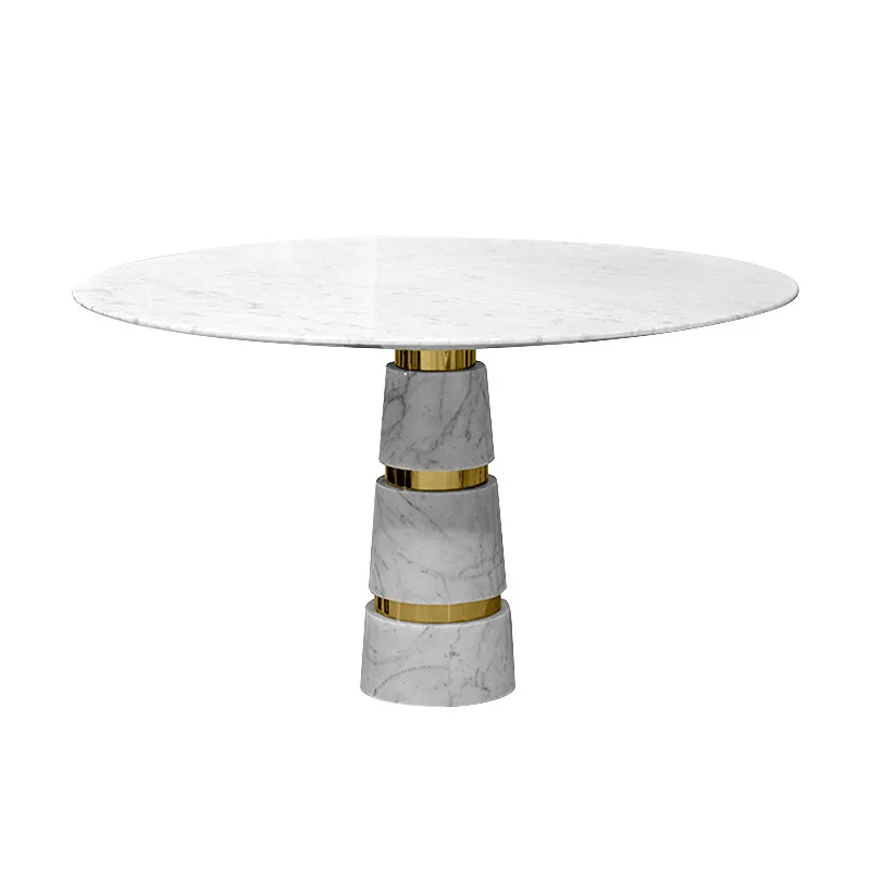 

Italian light luxury, marble dining table, negotiation table and chairs