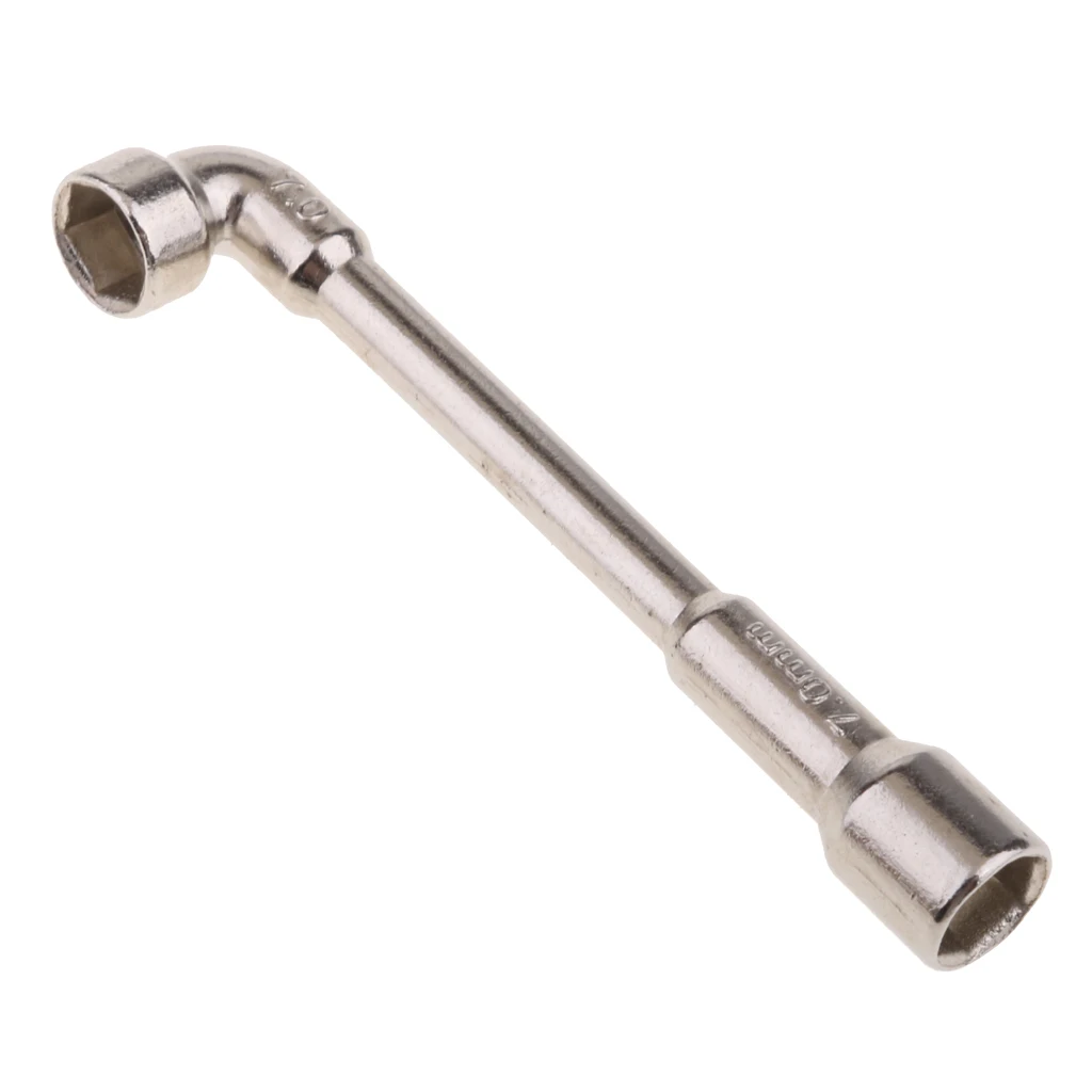 

7mm Metric L Shaped Angled Hex Socket Wrench Chrome Plated, Silver