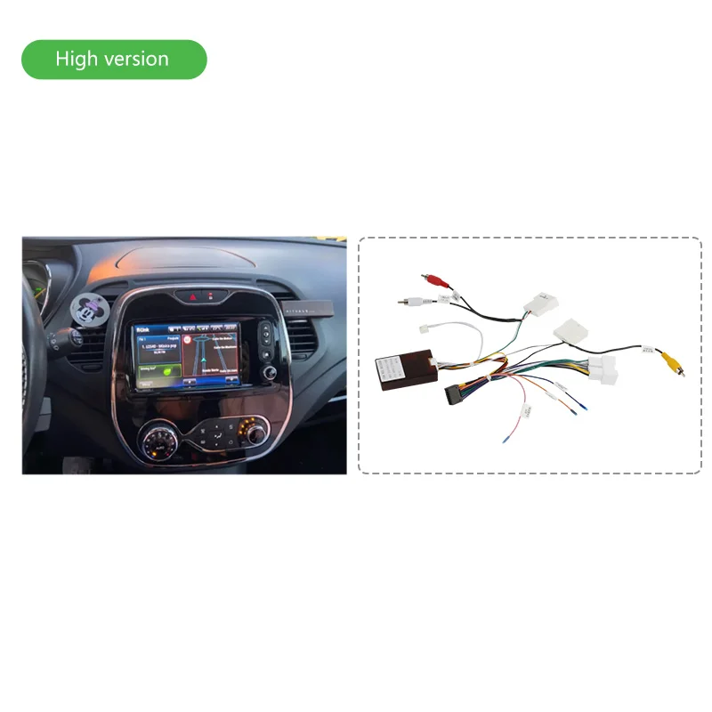 Seicane Car Radio cables For 2011 2012 2013 2014 2015 2016  Renault Captur CLIO Samsung QM3 Auto A/C