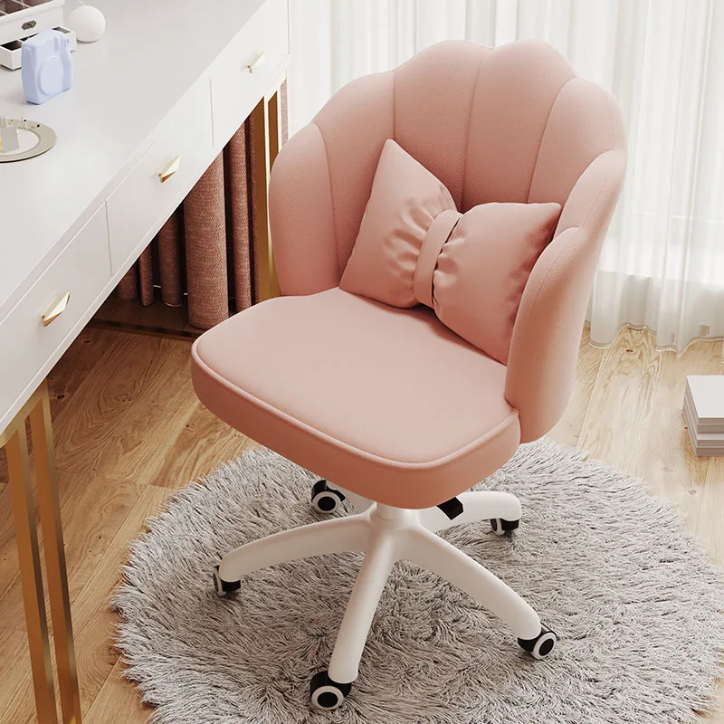 

Meditation Nordic Office Chair Comfortable Study Ergonomic Computer Pink Office Chair Conference Rotatable Muebles Furniture