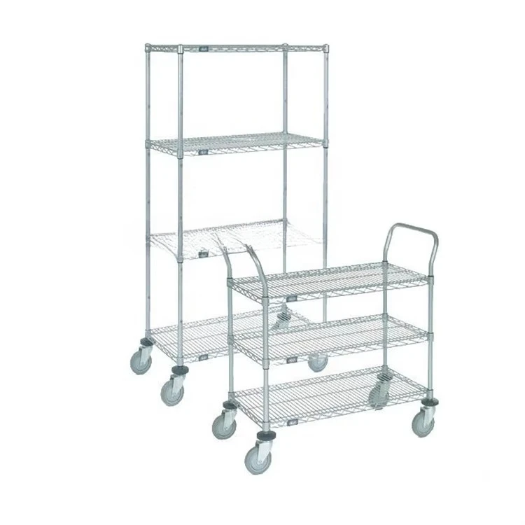 Wholesale Approved Metal Shlelf, Stainless Steel Commercial Kitchen Metal Shelf Wire Shelving